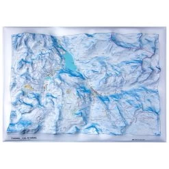 Mapa 3D Deniveles Carte Des Pistes Tignes - Val D'isere