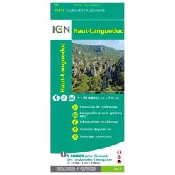 Mapa IGN Haut-Languedoc