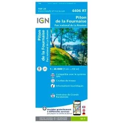 Mapa IGN La Reunion P4406Rt Piton De La Fournaise PN De La Réunion