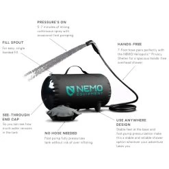 Ducha Solar Nemo Helio Black -Acampar Equipos Tienda 3b689d7f762989d44c053f71242ef5603040b5d8 E23NEMOBIV378469 NEMO0720806 901