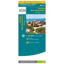 Mapa IGN Le Sentier Des Douaniers Bretagne Nord