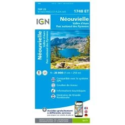 Mapa IGN 1748ET Neouvielle Vallée D'Aure PN Des Pyrénées