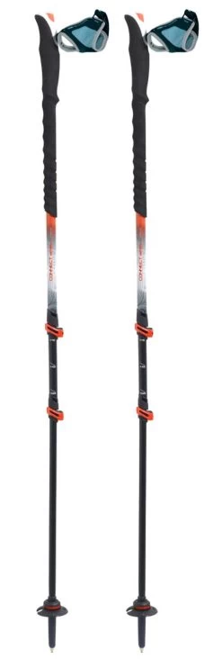 Bastones TSL Connect Carbon 3 Cross Twist Black Orange