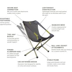 Asientos De Camping Nemo Moonlite Reclining Chair Goodnight Grey -Acampar Equipos Tienda 9e7e5059d47a409f5e0072ef1c1ed23202d9f81d E22NEMOBIV218160 NEMO0600685 13