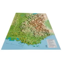 Mapa 3D 3DMAP Les Alpes Françaises Et Ses Massifs Alpins