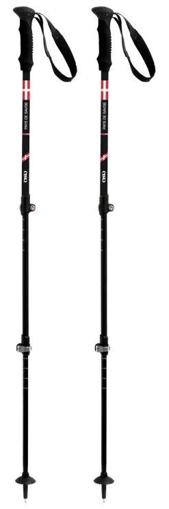 Bastones TSL Country Alu 3 Light Pays De Savoie 63- 135cm Black Red